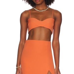 Bardot Orange Top
